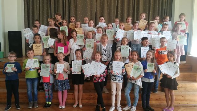 Sākumskolas olimpiādnieku godināšana 2